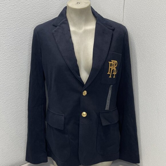 Polo Ralph Lauren Women’s Chic Jacquard Blazer – Navy – Size 12 - Picture 1 of 1